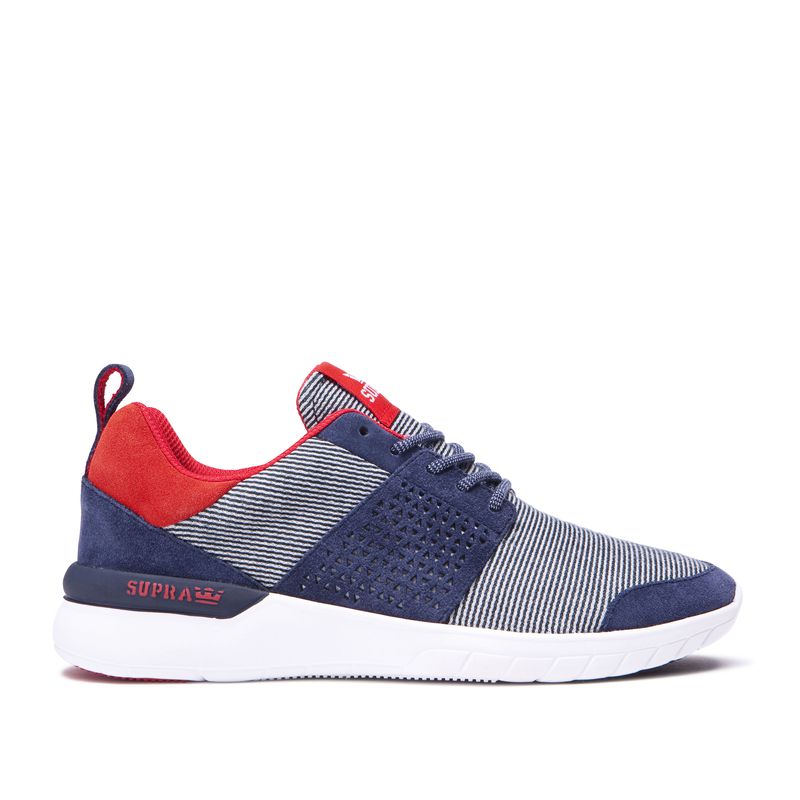 Supra Scissor Turnschuhe Damen - Weiß/Navy UFD65504